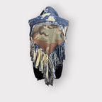 Two Toned Fringe Vest