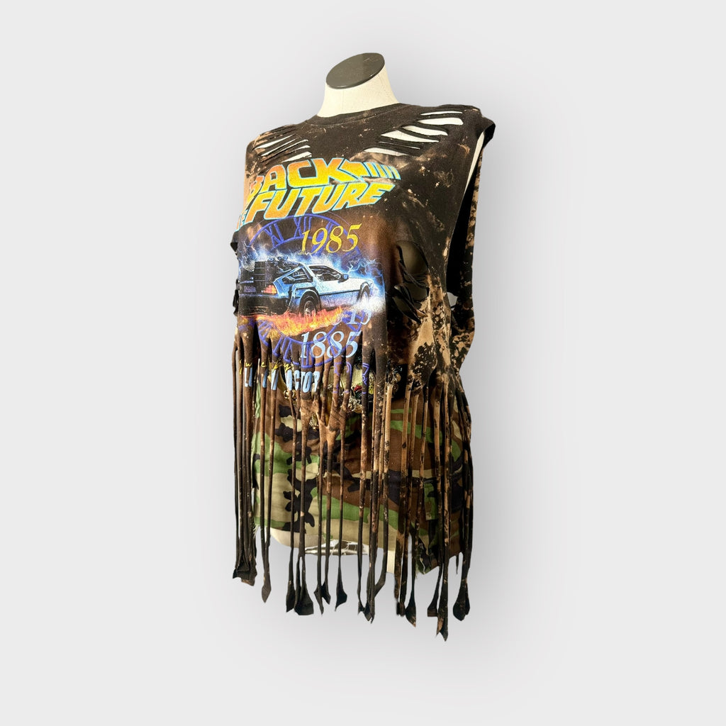 Distressed Fringe Street Style Tee