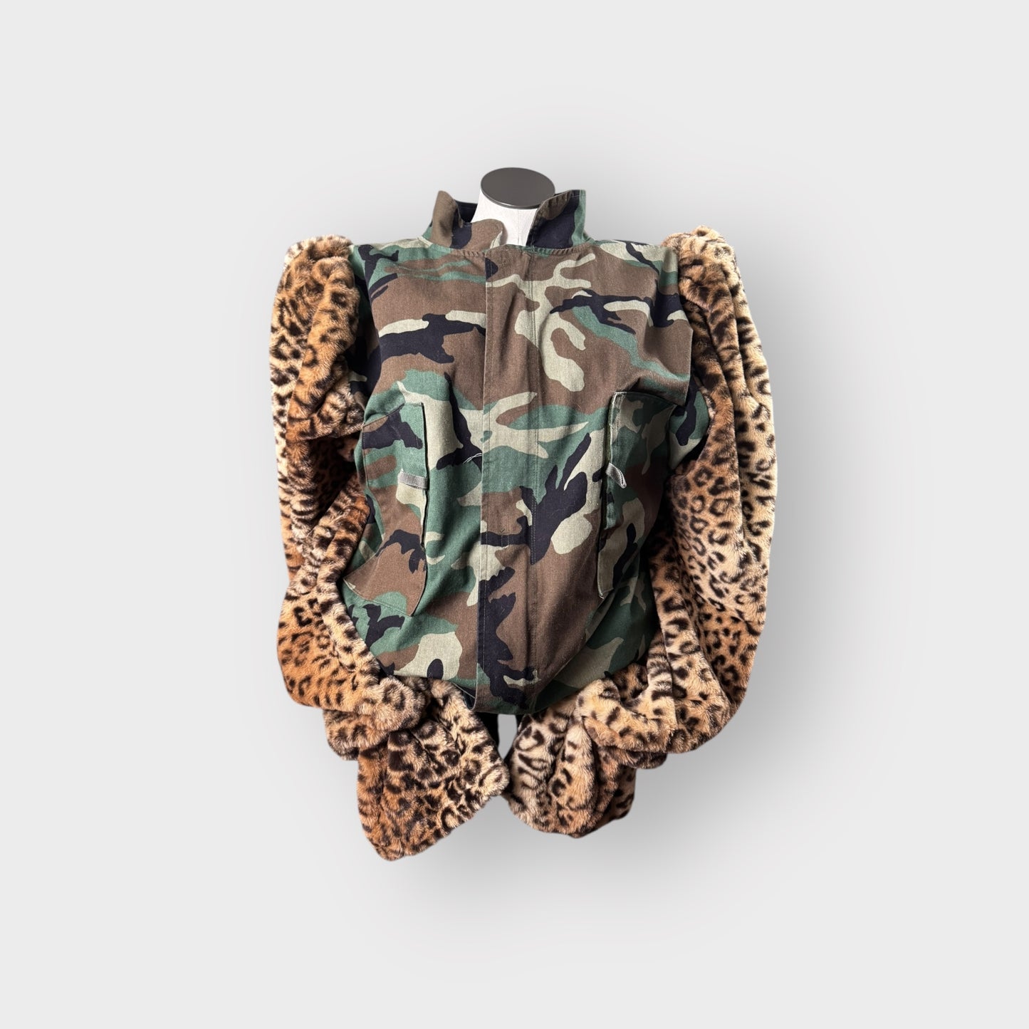 Camo Couture Faux Sleeve Jacket