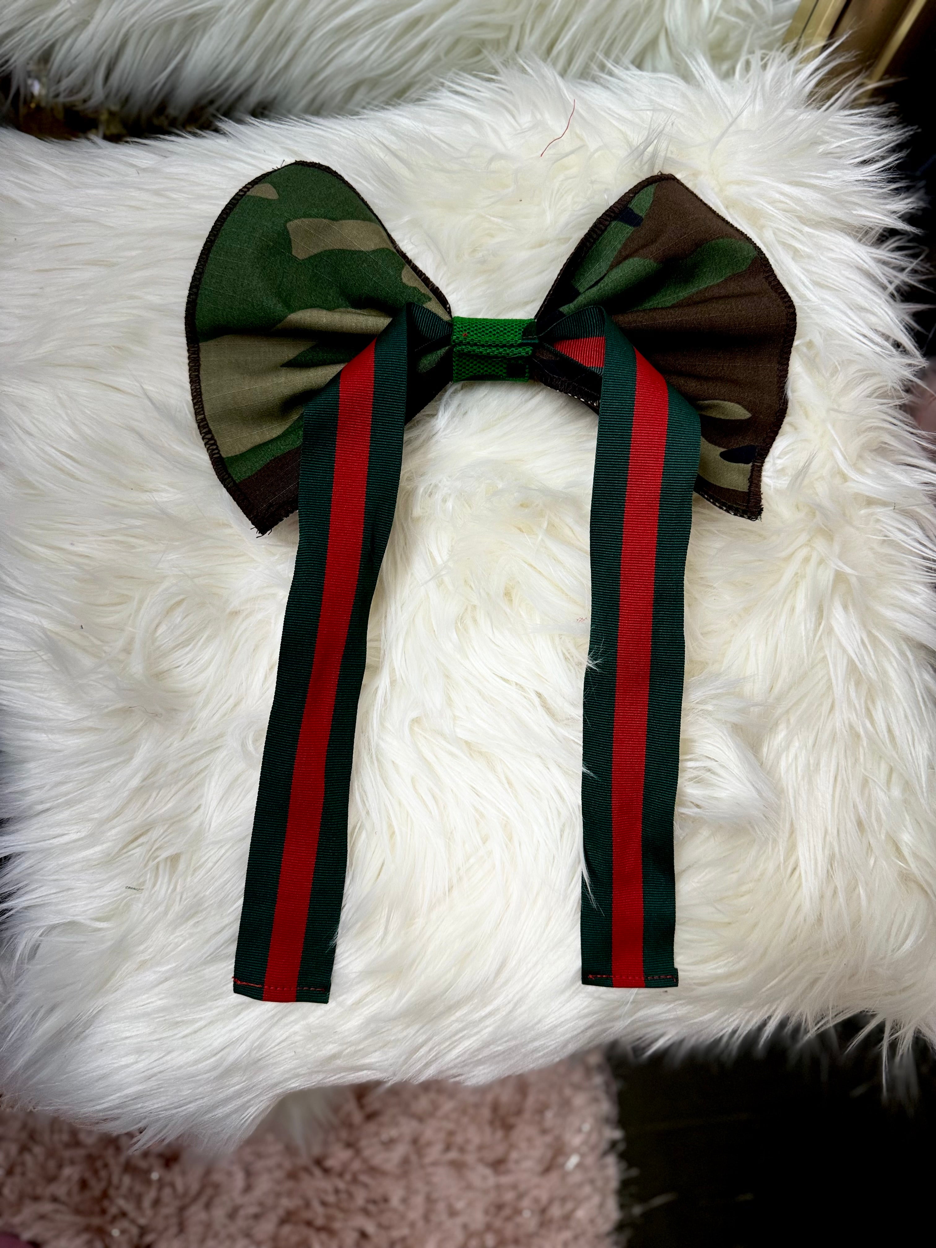 Camo Bow Tie with Luxe Details