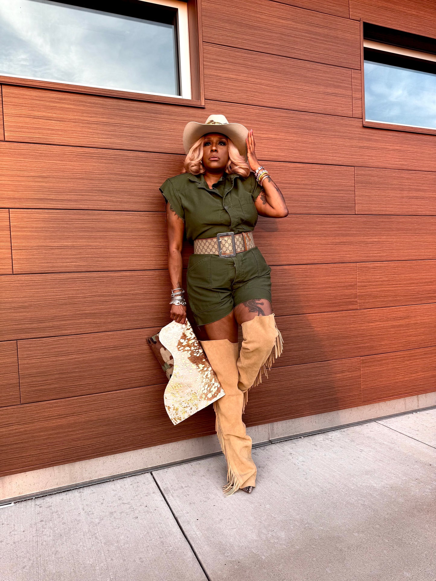 Power Shoulder Coverall Shorts