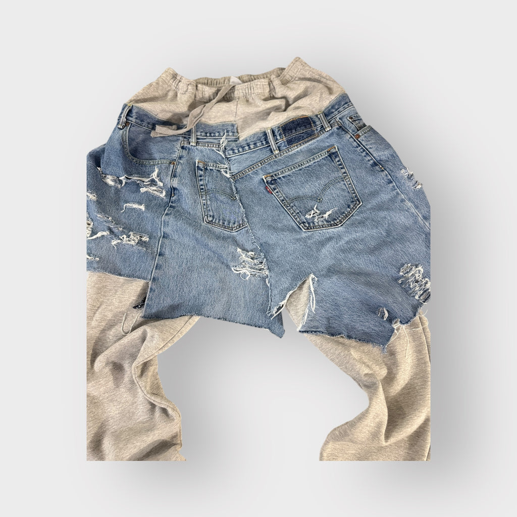 Denim Overlay Joggers