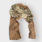 Overlay Cable Knit Wide Leg Joggers