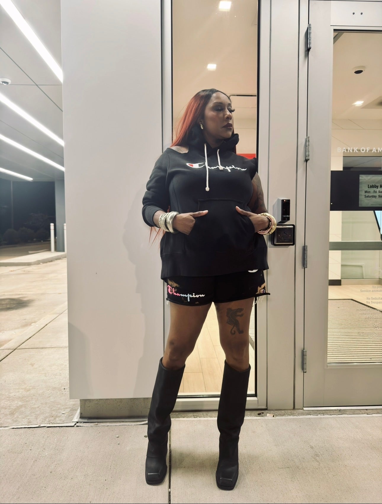 Street Style One Cold Shoulder Split Back Hoodie