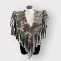Cowgirl Couture Camo Fringe Poncho