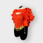 Ruffle Crop Crewneck with Custom Corset