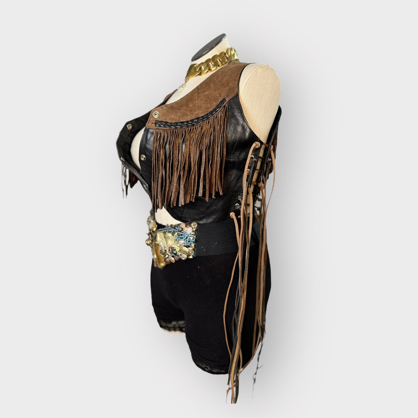 Vintage Cowgirl Fringe Vest