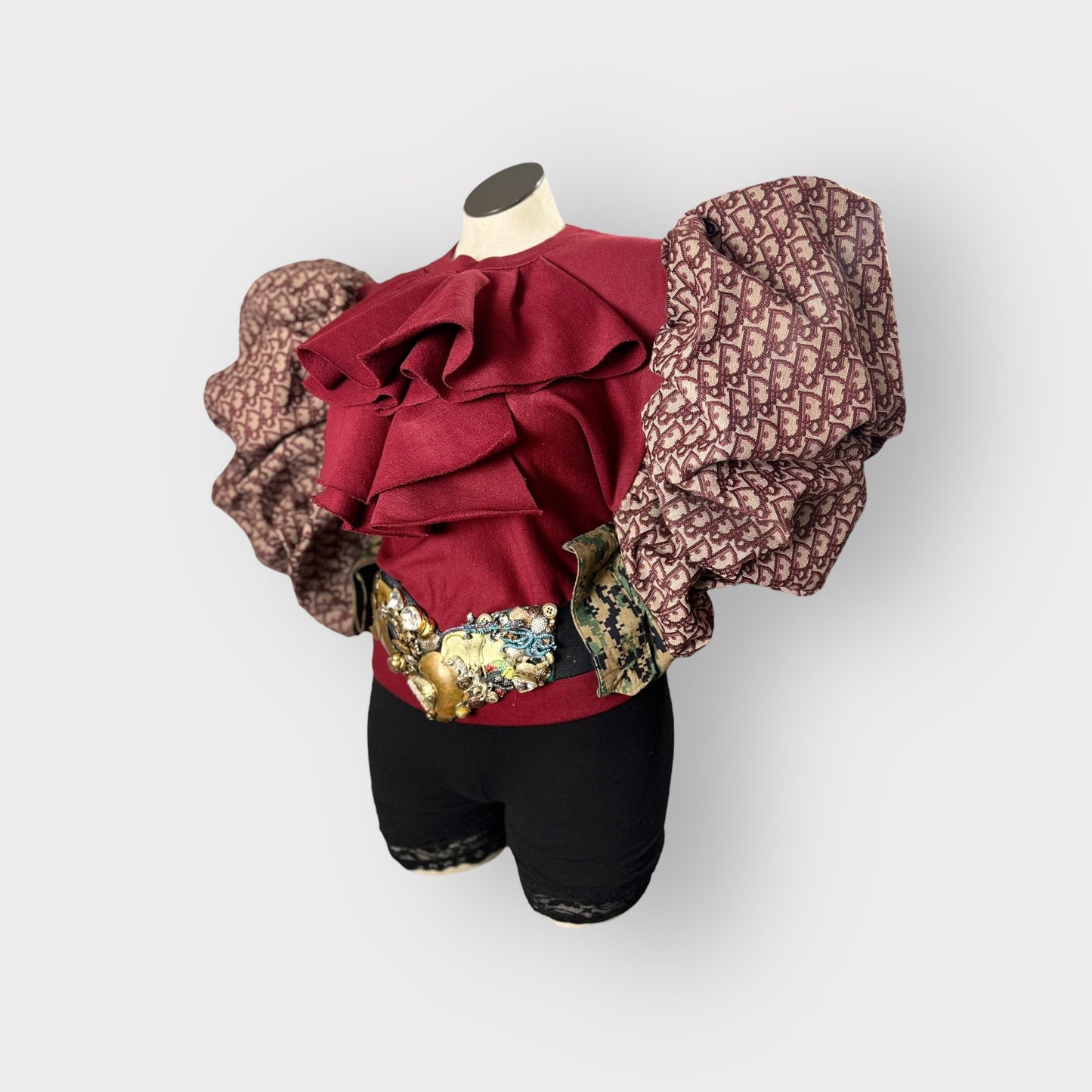 Deluxe Designer Insp. Ruffle Crewneck
