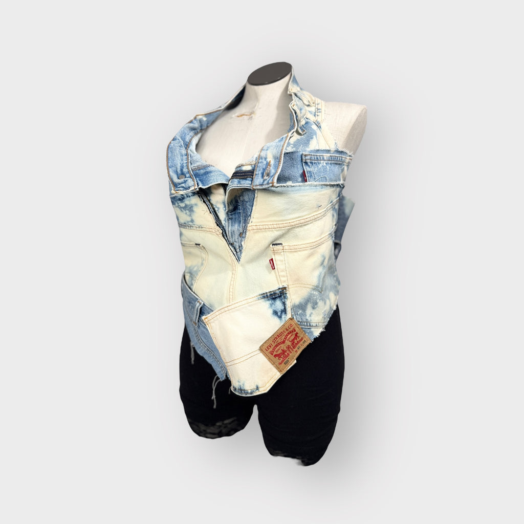 Denim Corset Style Halter