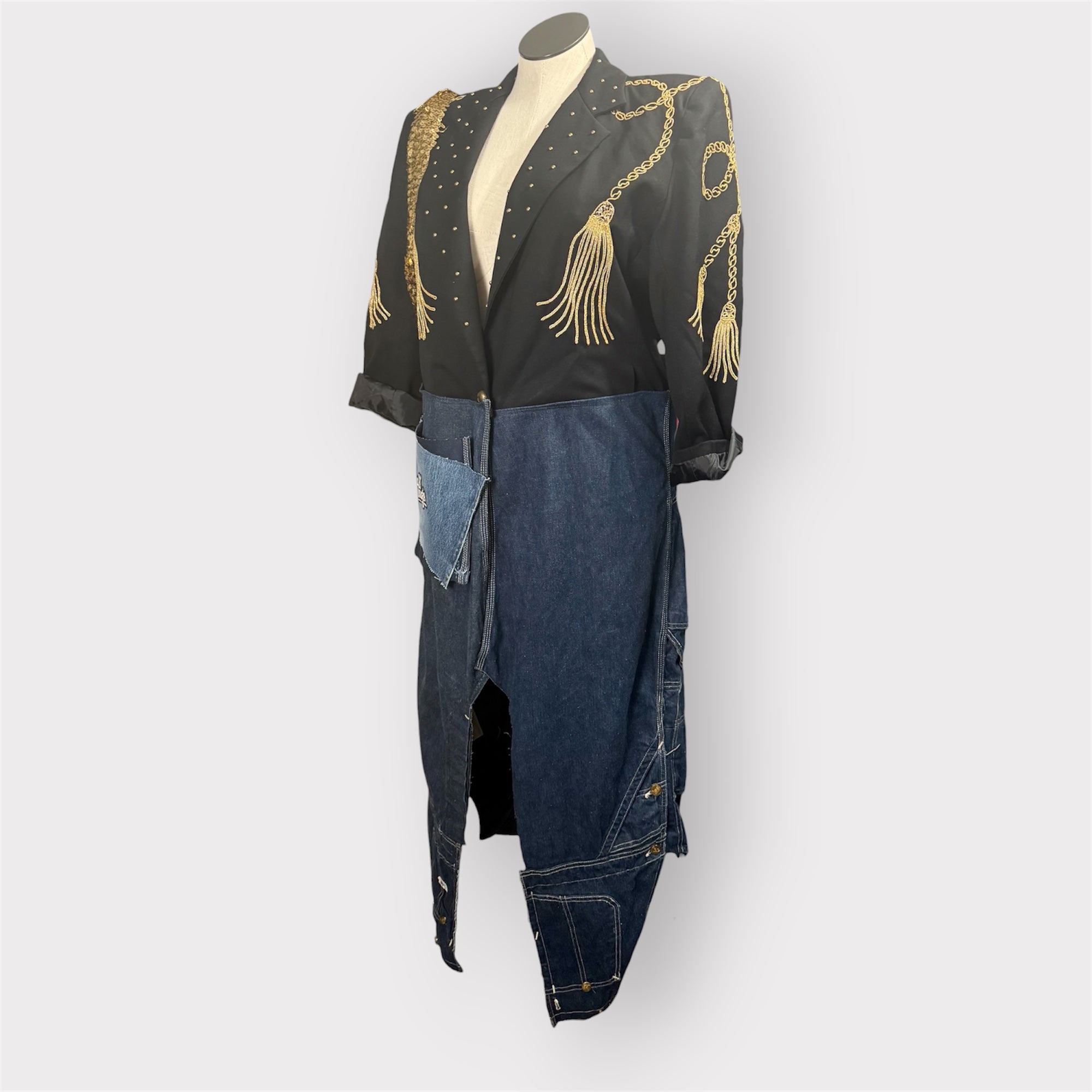 Rhythm Nation Band Style Denim Duster