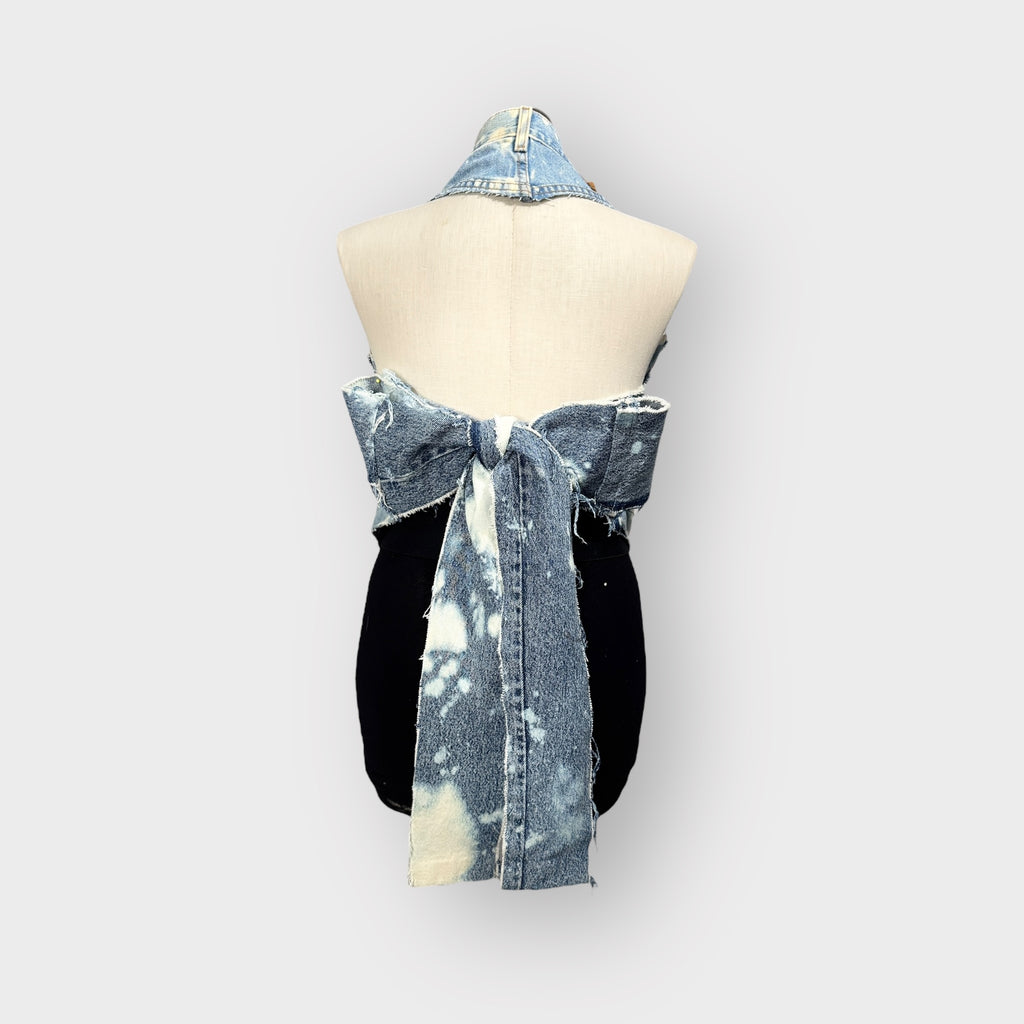 Denim Corset Style Halter