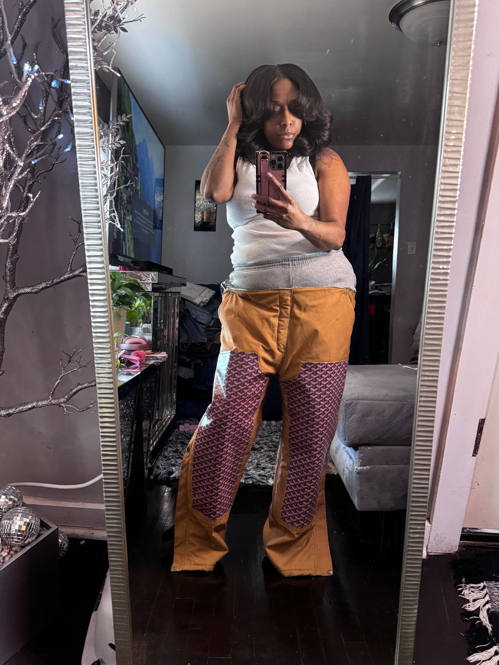 Luxe Workwear to Runway Wide Leg Quilted Pant