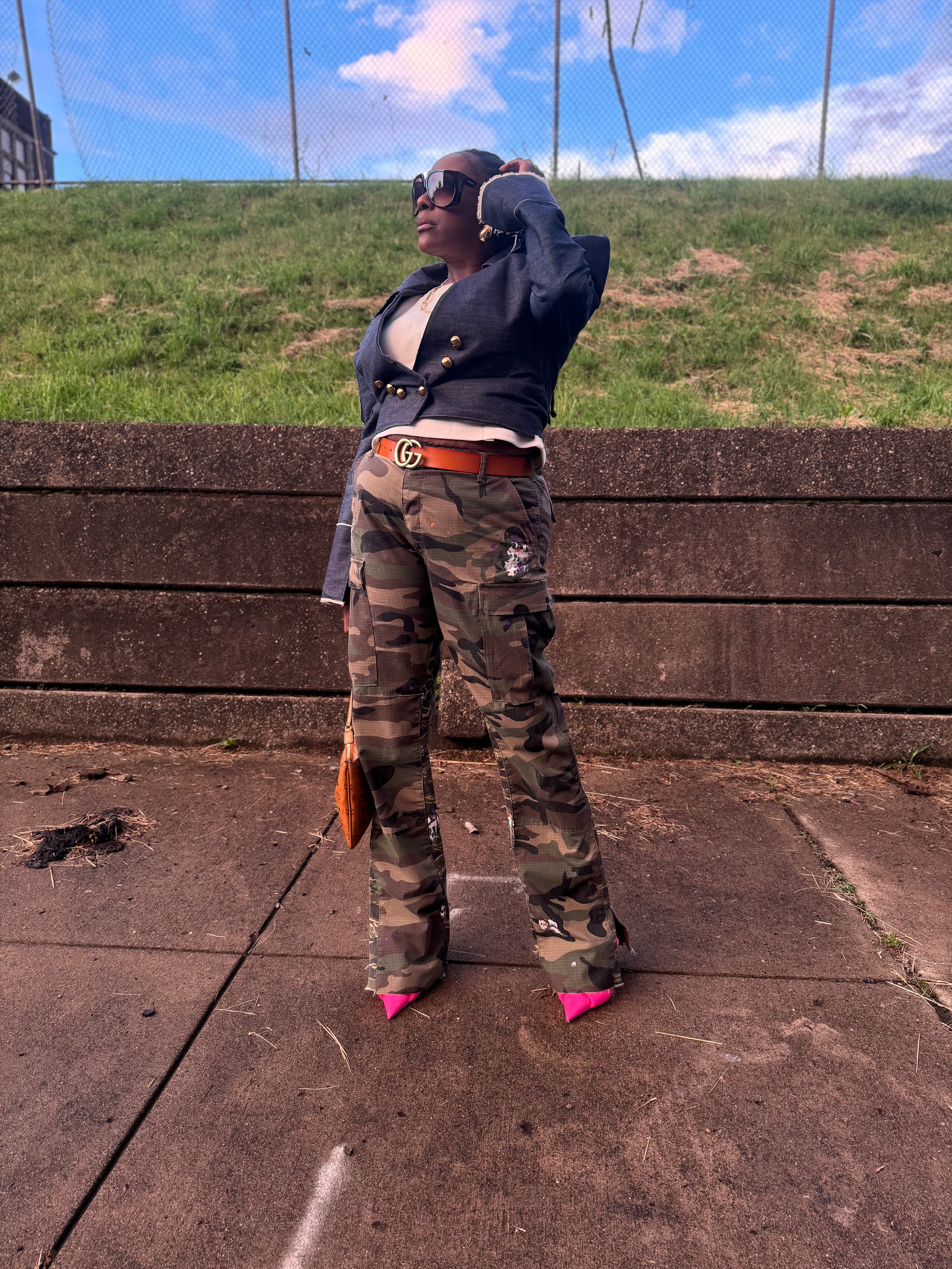 Paint Painted Splattered Camo Cargos