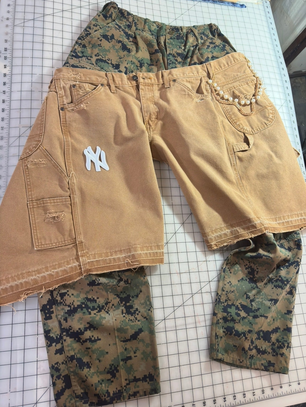 Fall Camo n Workwear Overlay Cargo Pant