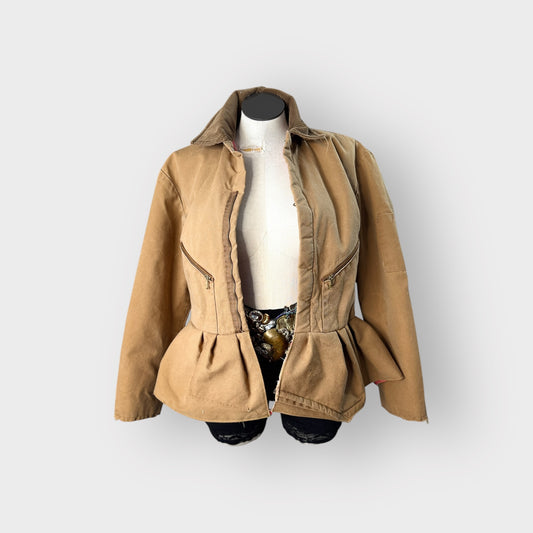 Workwear Peplum Coat