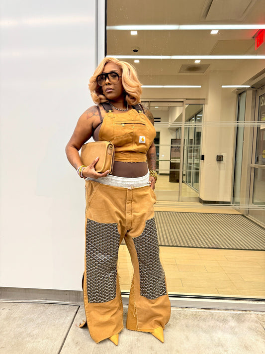 Workwear to Runway Custom Wide Leg Cargo/Joggers