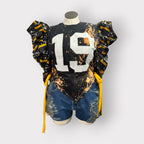 Luxe Corset Style Distressed Tee