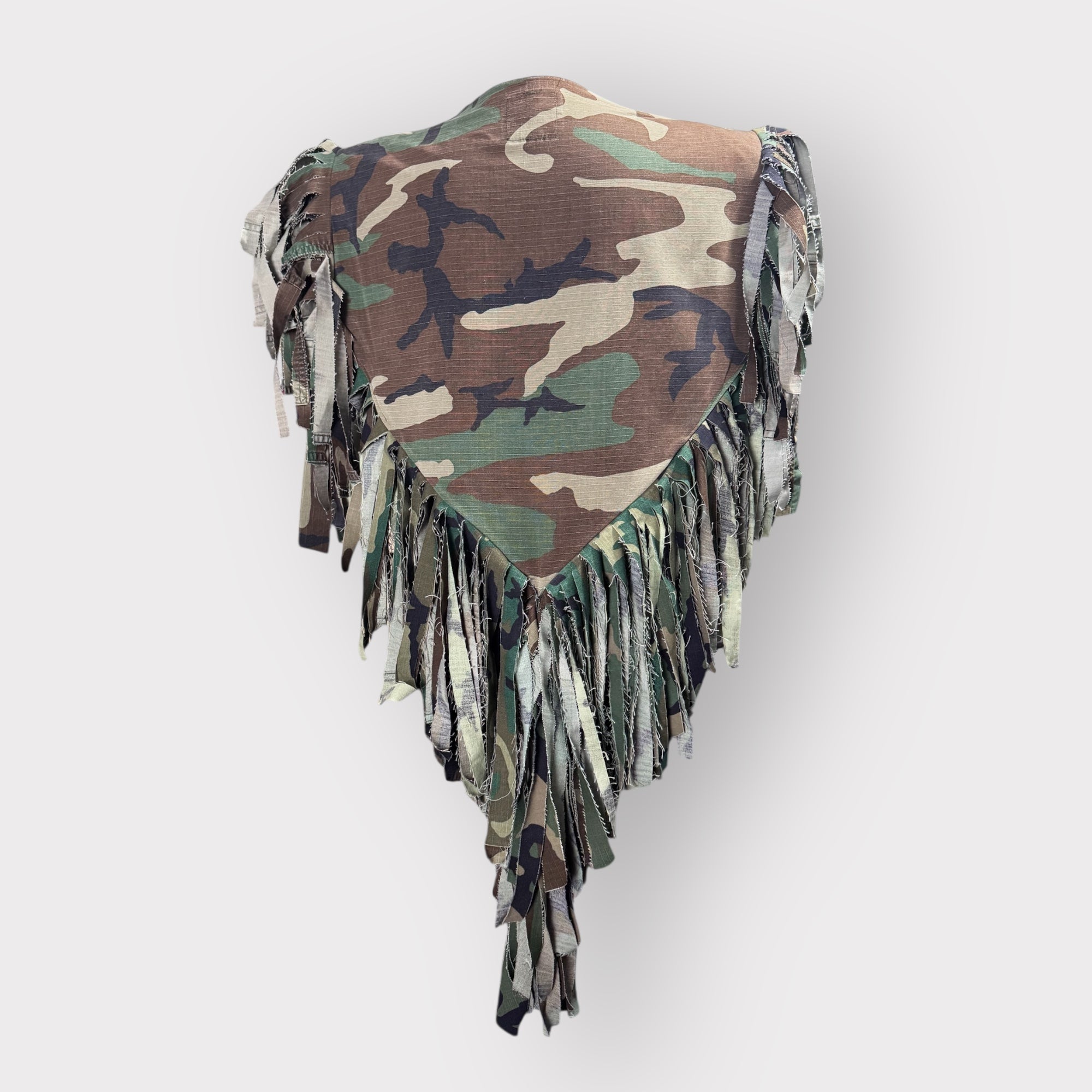 Cowgirl Couture Camo Fringe Poncho