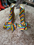 Candy Stripped Booties