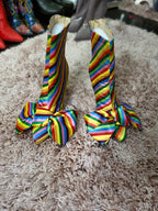 Candy Stripped Booties