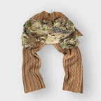 Overlay Cable Knit Wide Leg Joggers