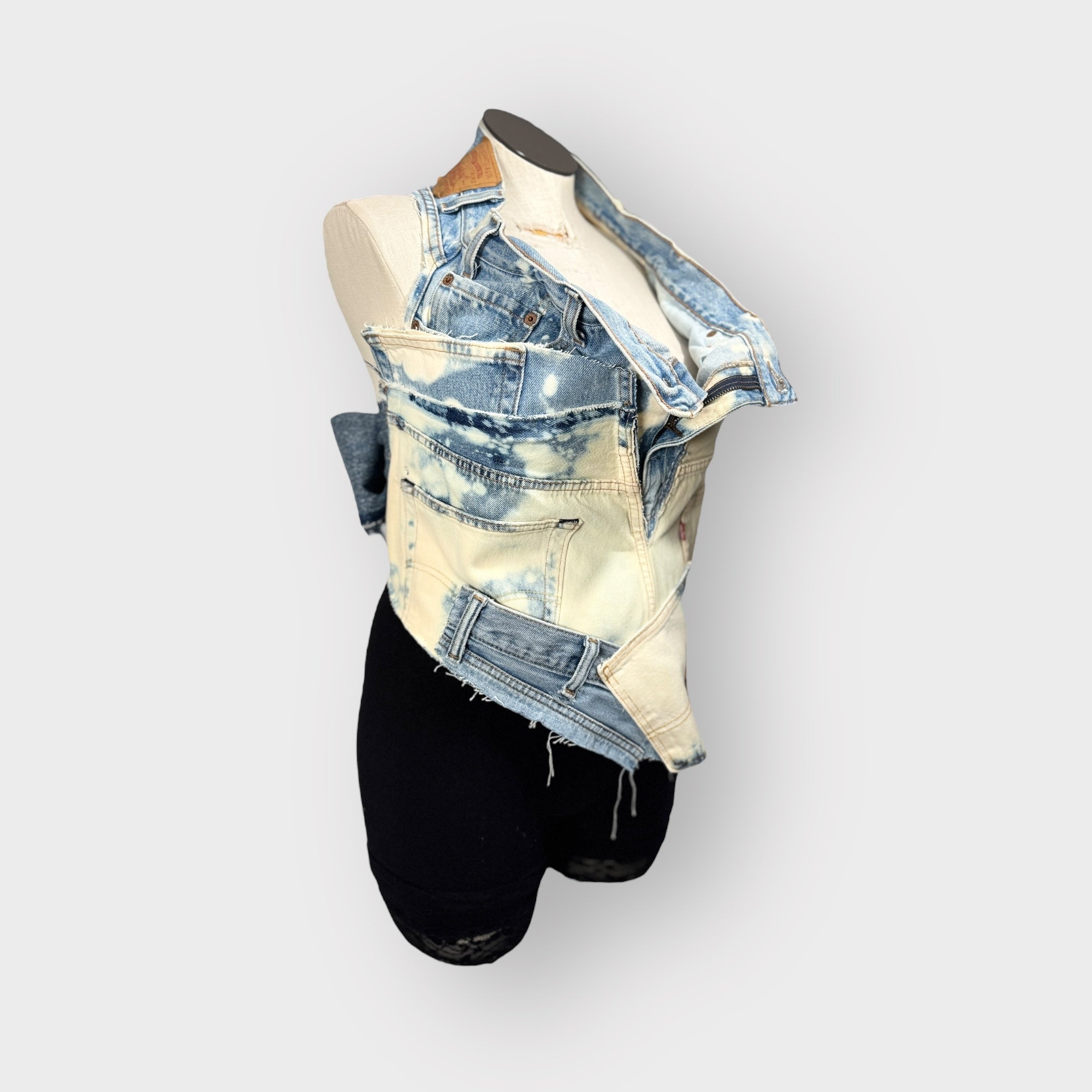 Denim Corset Style Halter