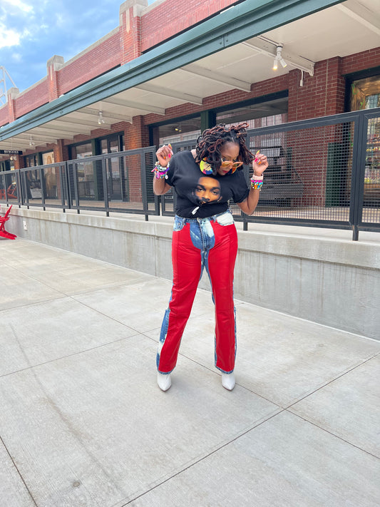 Custom Leather Jeans