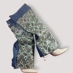 Custom Leather n Denim Boot Cuffs