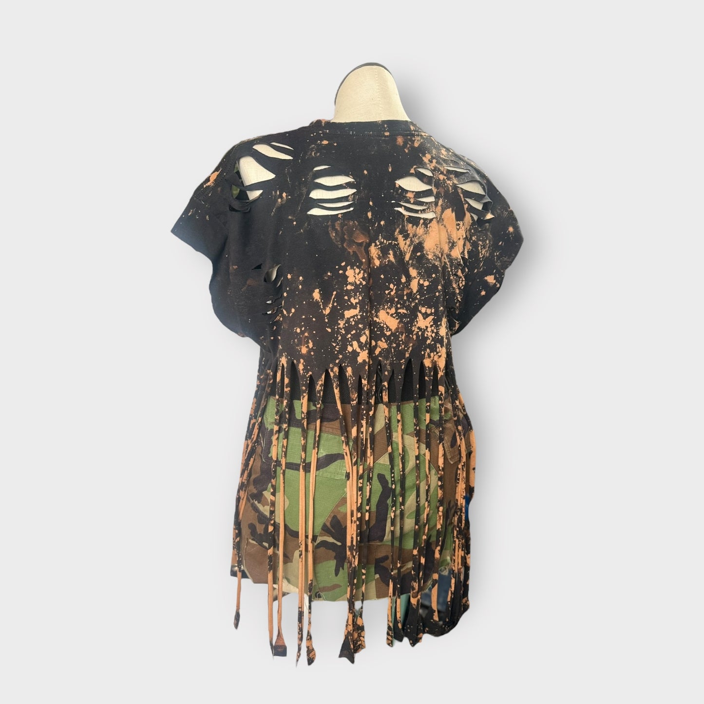 Distressed Fringe Tee
