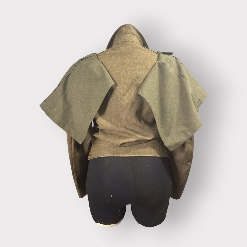Military Couture Cape Jacket