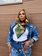 Luxe Cowgirl Couture Camo Handkerchief