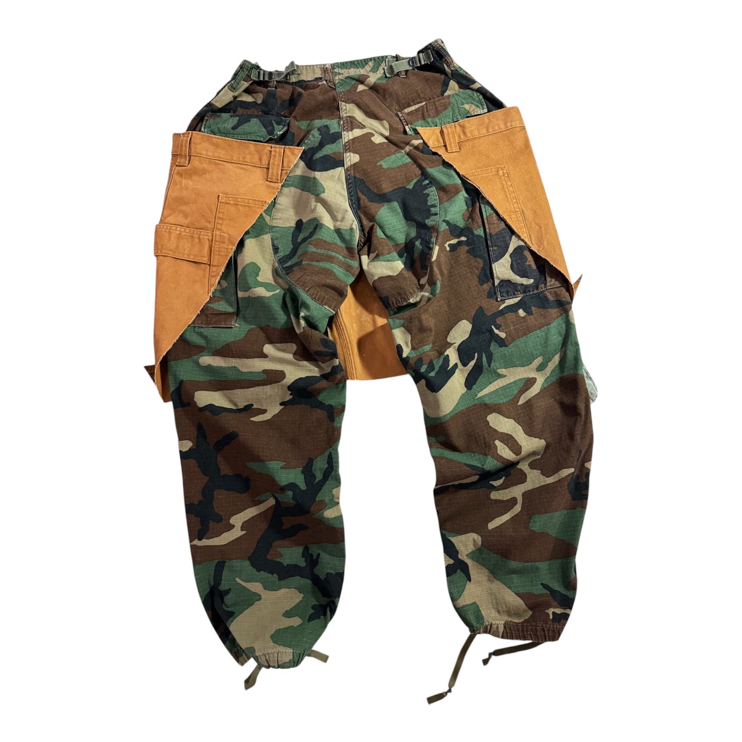 Street Style Camo Overlay Cargos w Patch Pockets