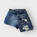 Distressed Denim Layover Bermuda’s
