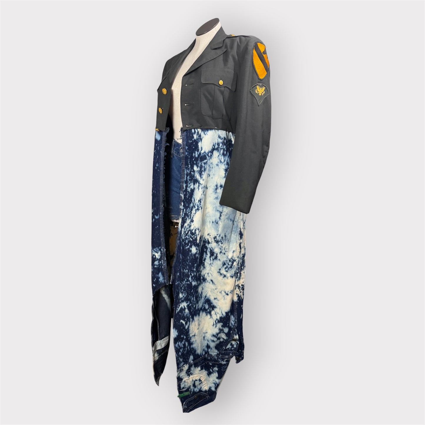 Military n Denim Duster