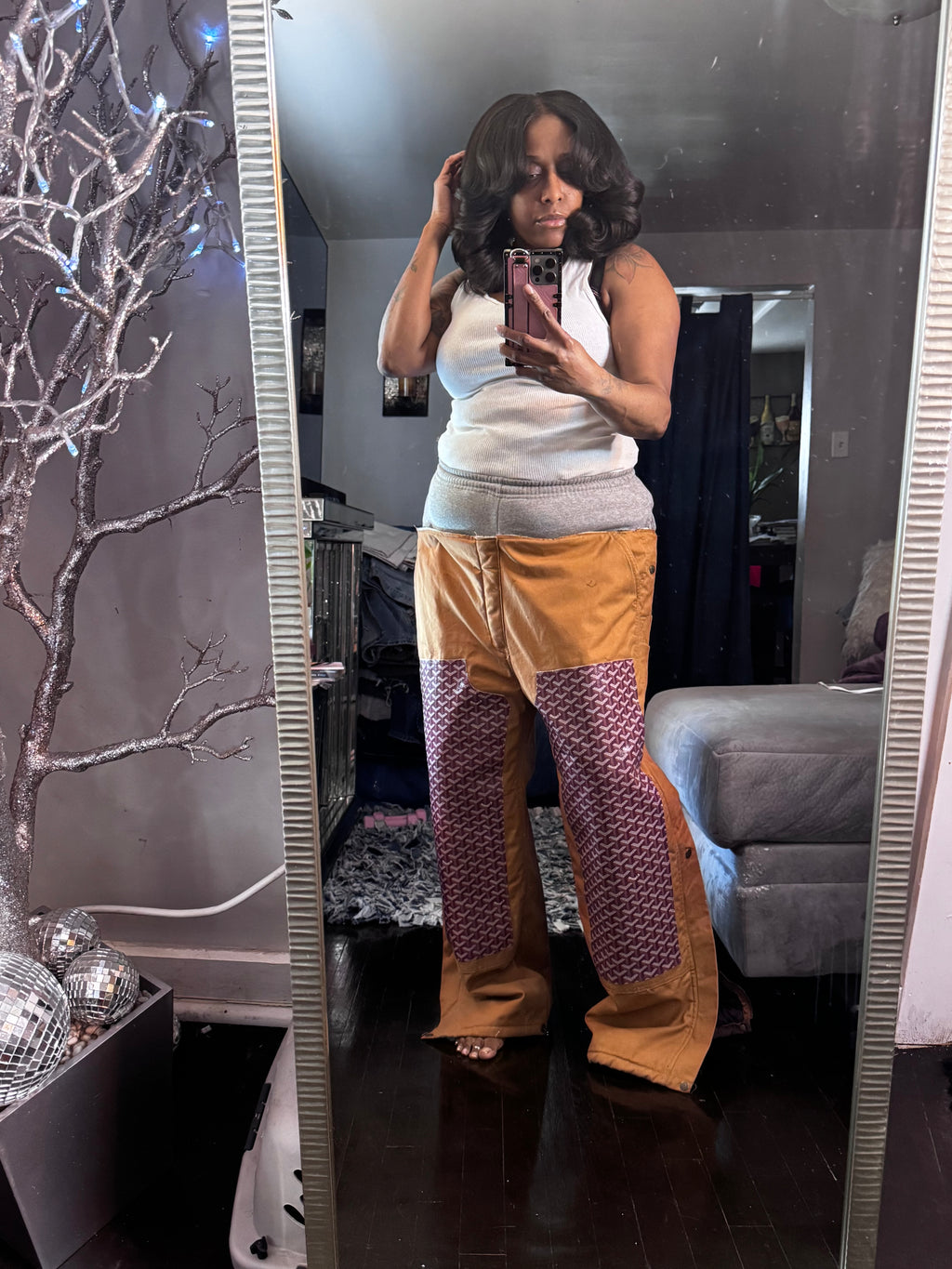 Luxe Workwear to Runway Wide Leg Quilted Pant