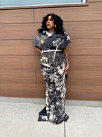 Distressed Tulip Tail Skirt