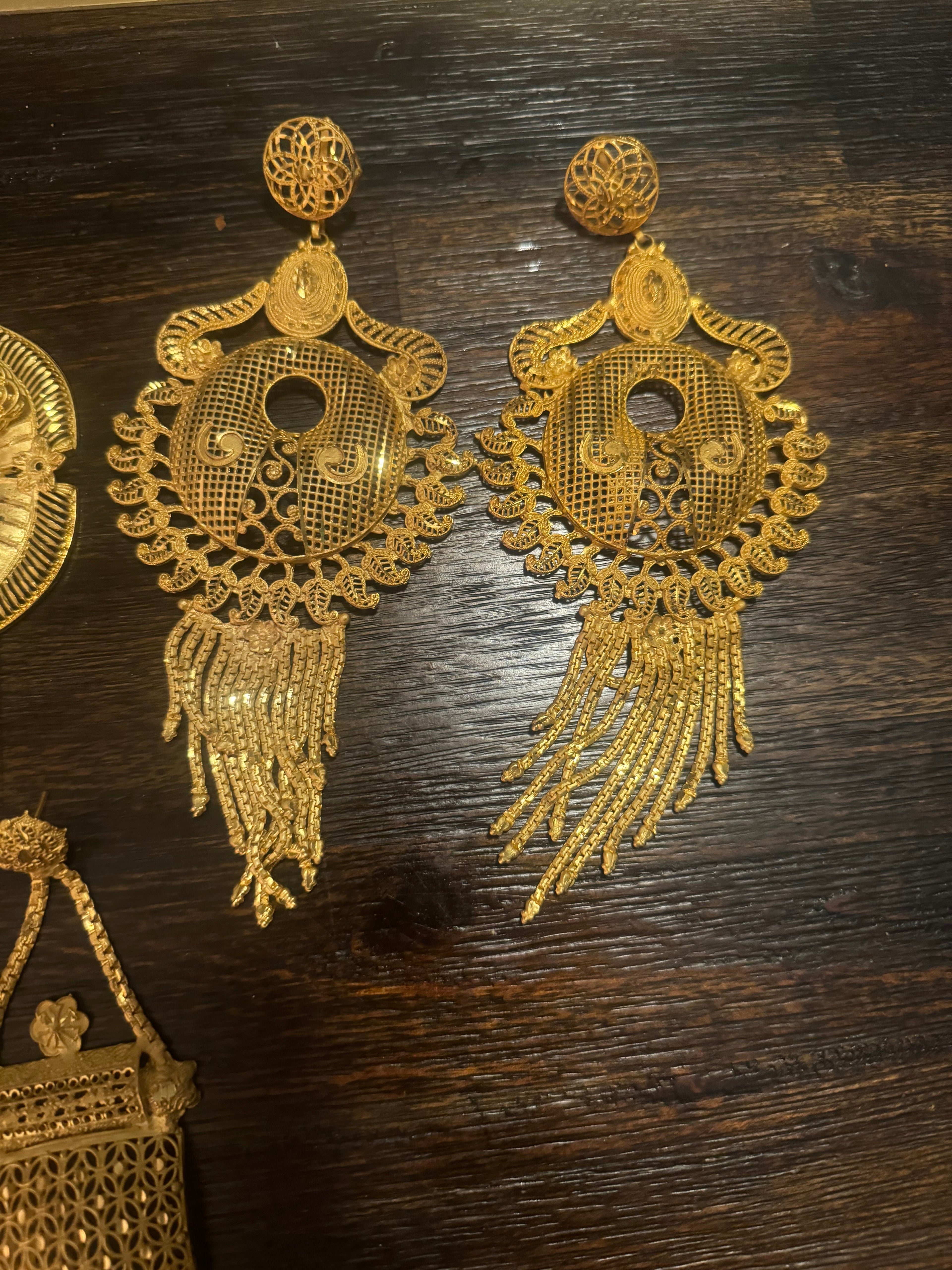 Gold Chandelier Earrings