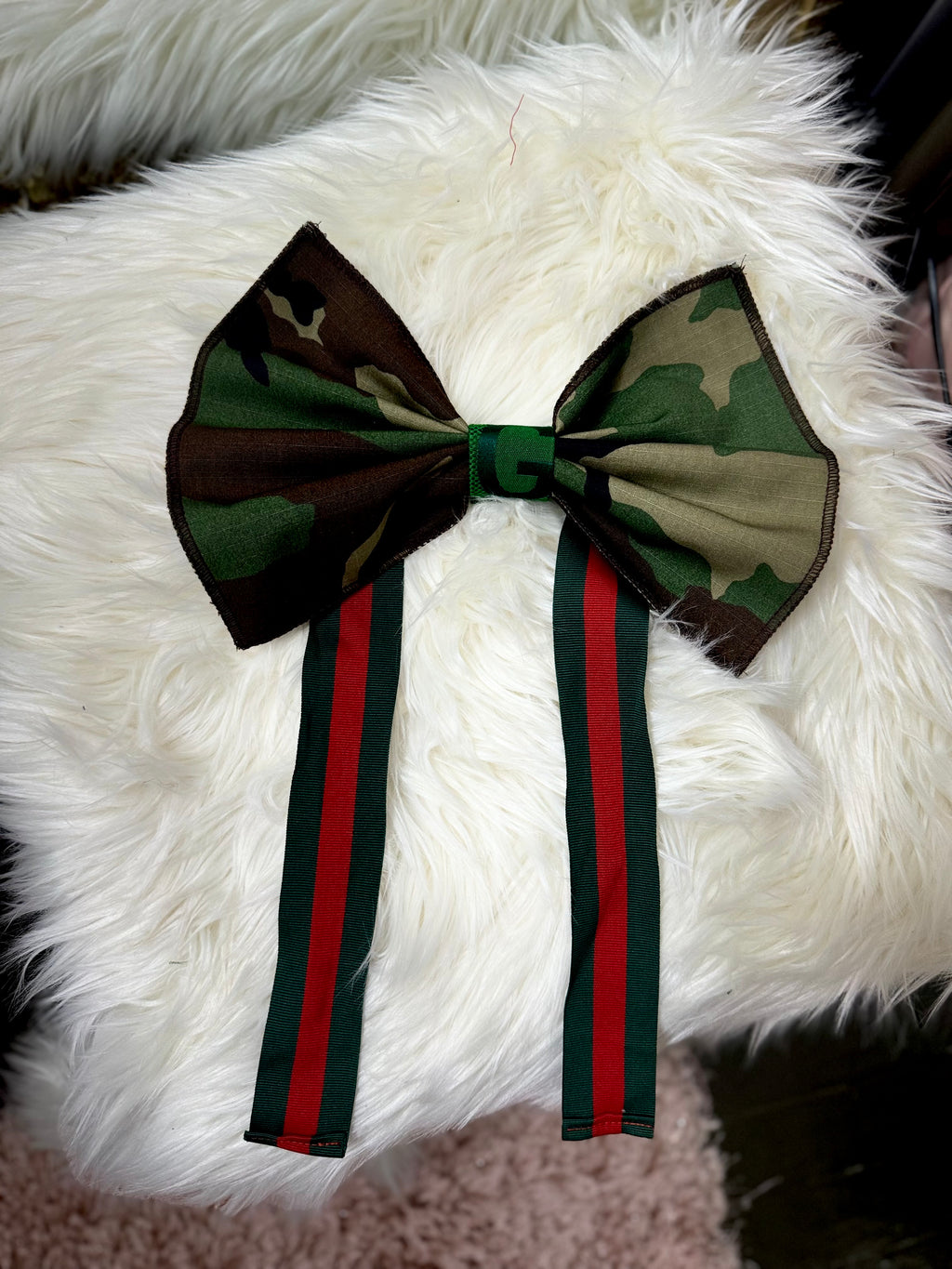 Camo Bow Tie with Luxe Details