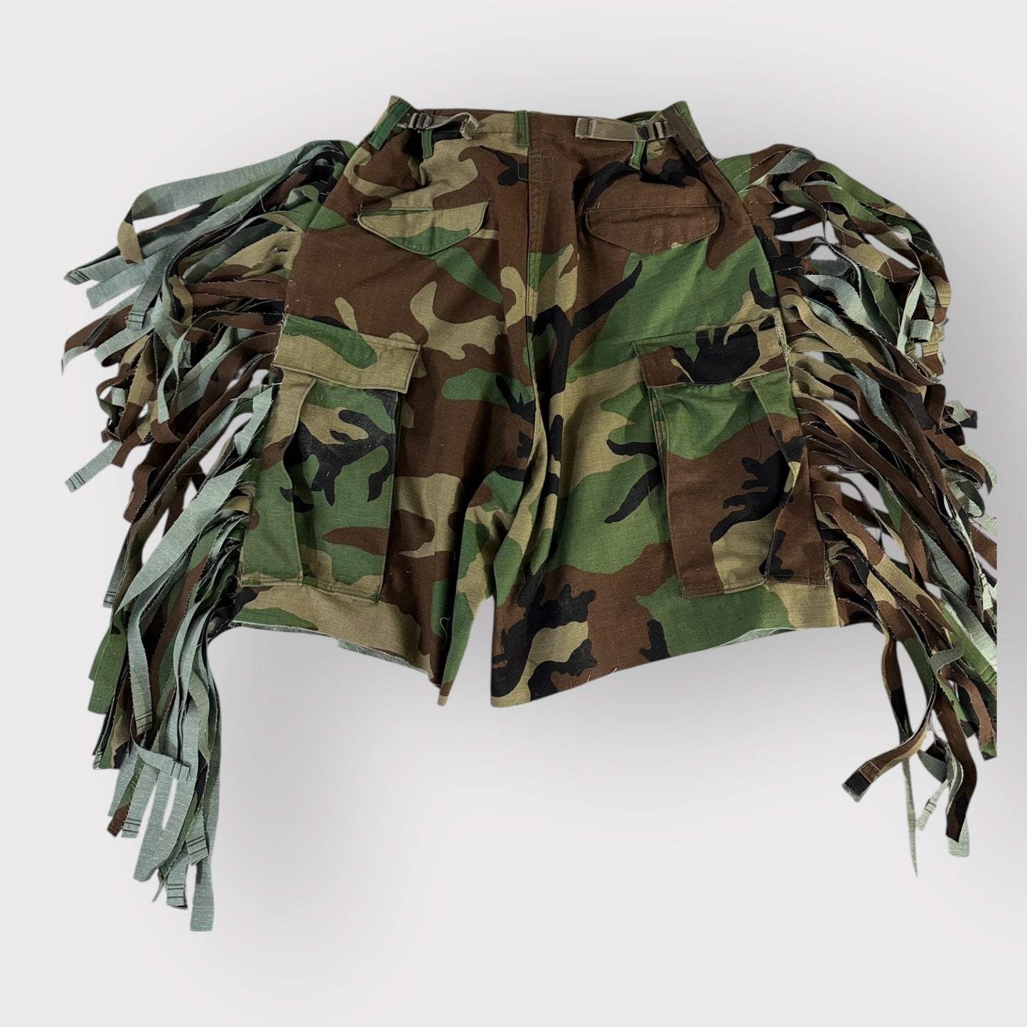 Camo Fringe Bermuda’s