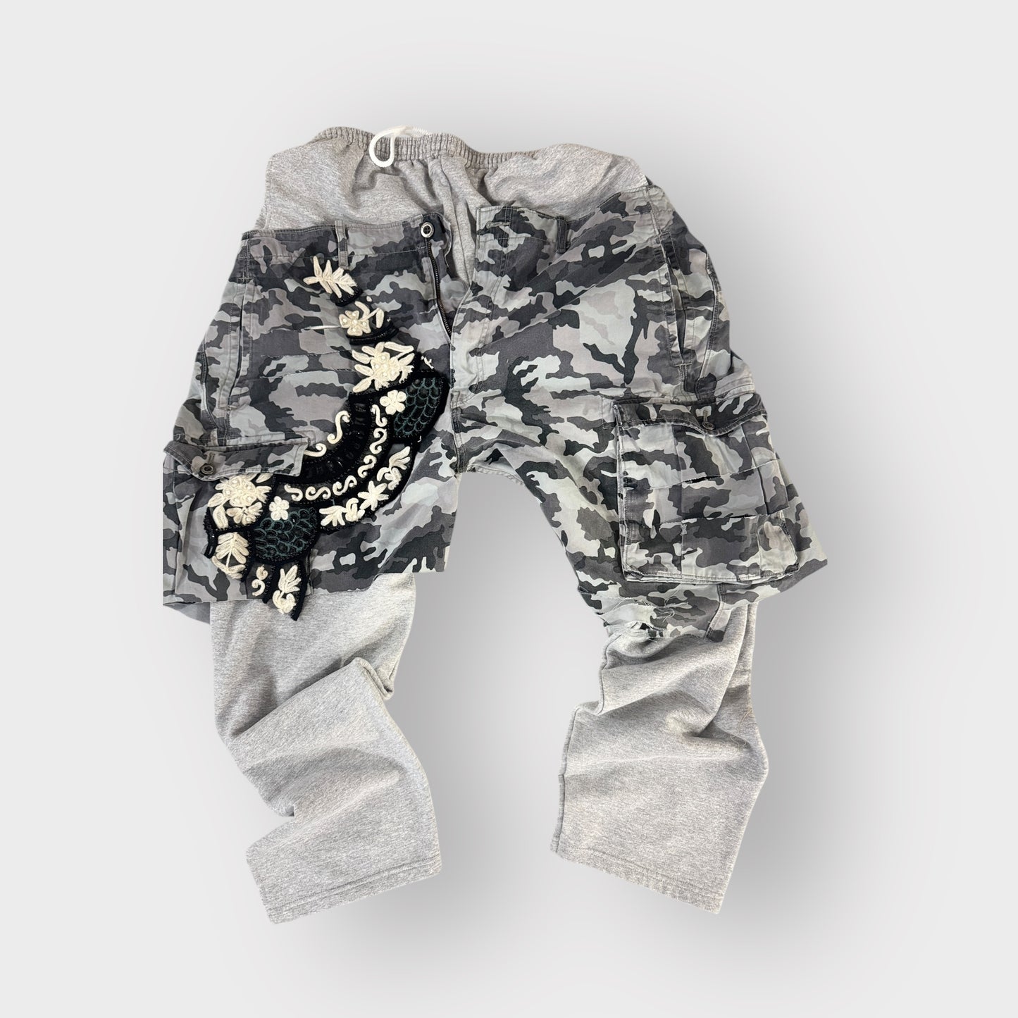 Grey Camo Overlay Joggers