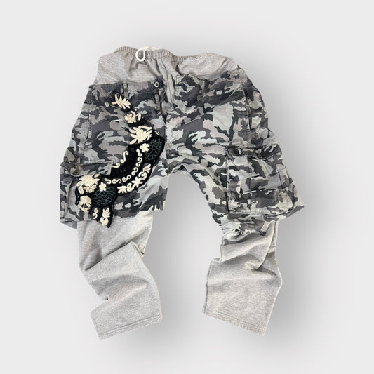 Grey Camo Overlay Joggers