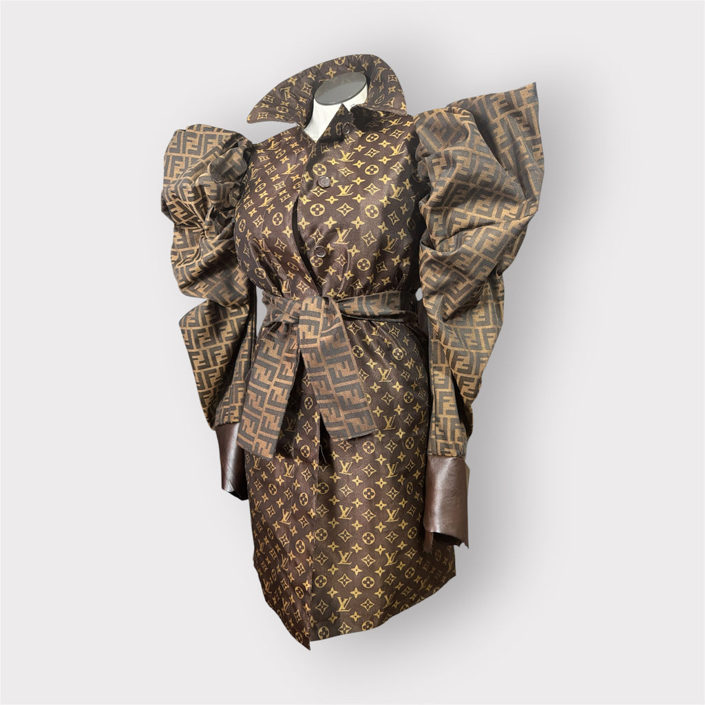 Custom Puff Sleeve Trench/Dress