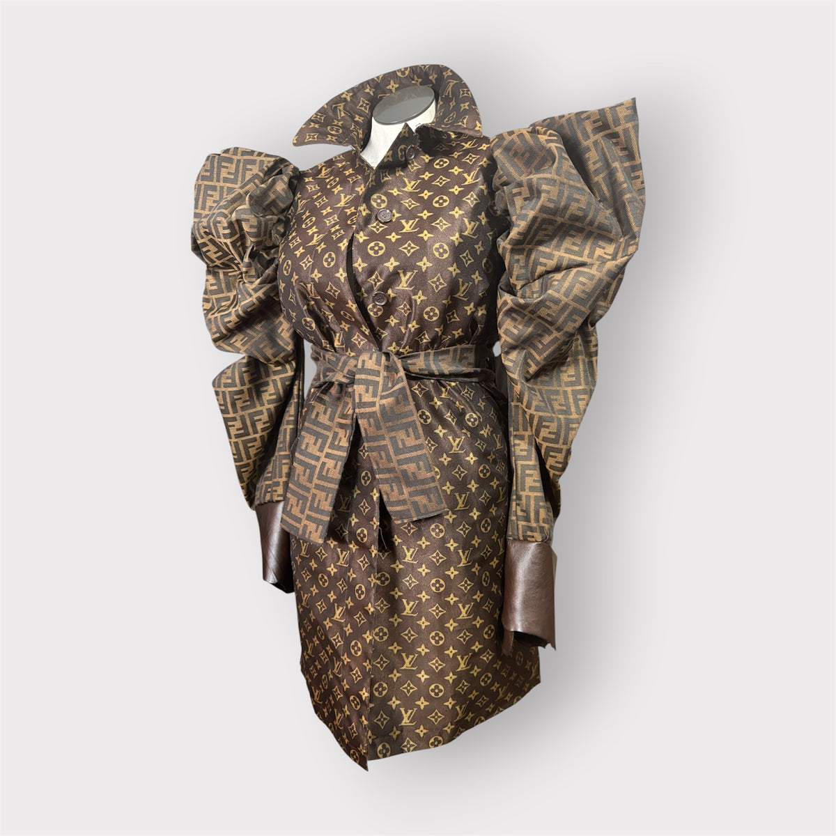 Custom Puff Sleeve Trench/Dress