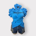 Ruffle Wrap Hoodie