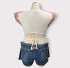 Crystal Couture Wrap Tee