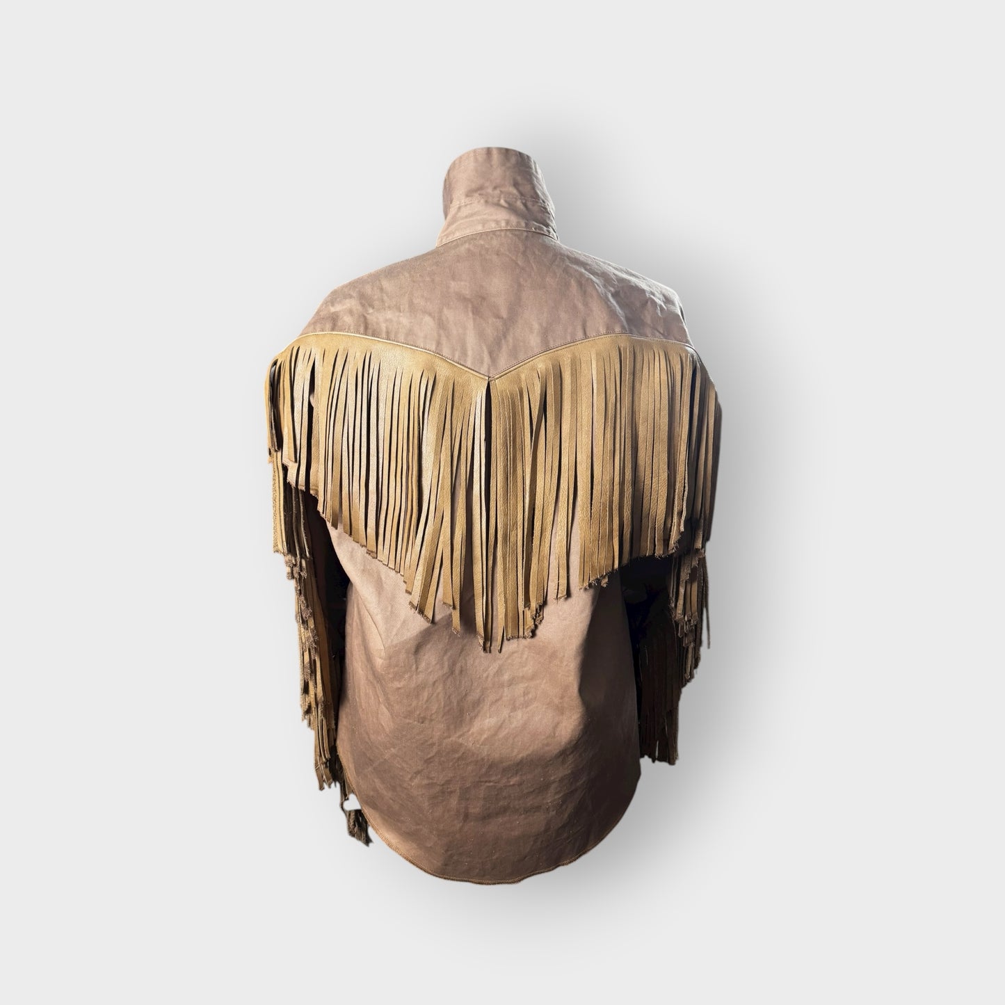Country Girl Western Style Custom Leather Fringe Shacket