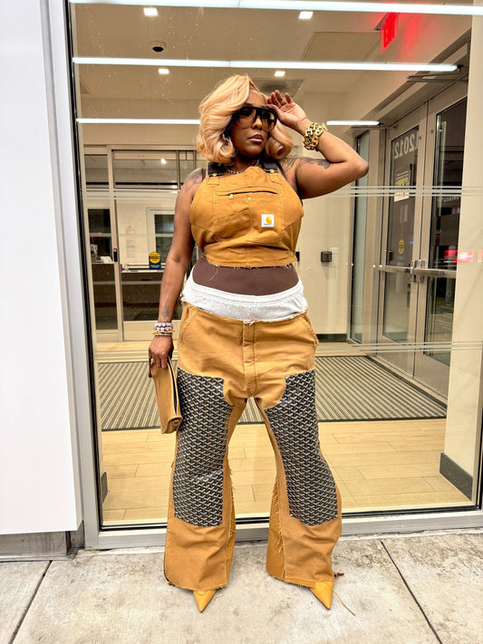 Workwear to Runway Custom Wide Leg Cargo/Joggers