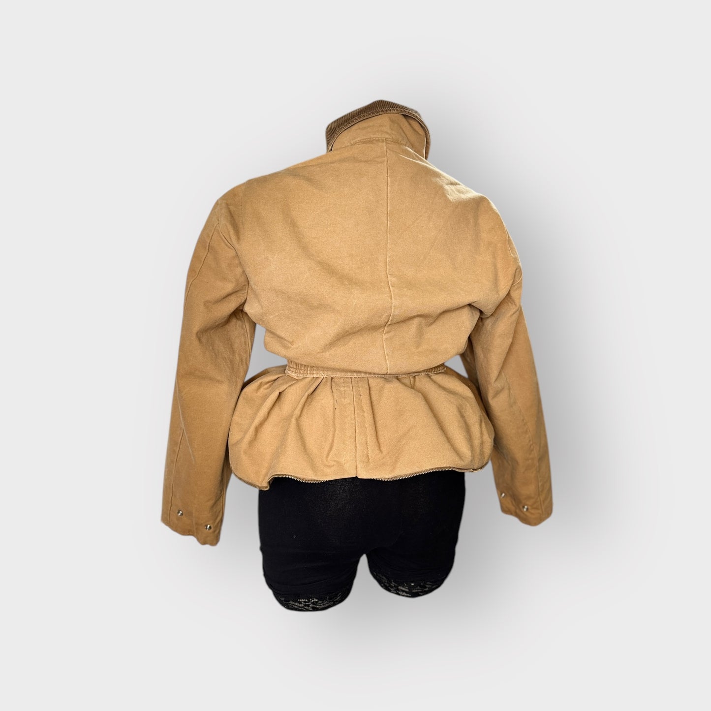 Workwear Peplum Coat