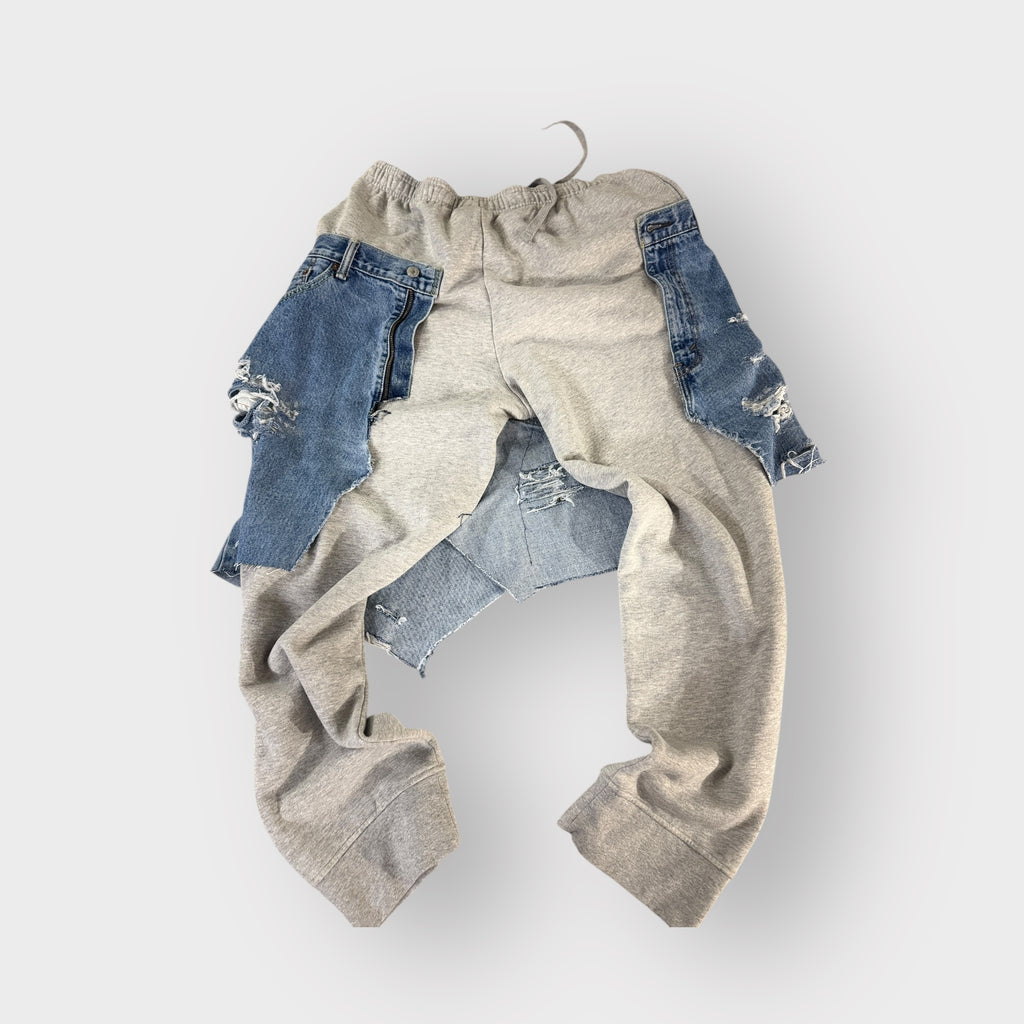 Denim Overlay Joggers