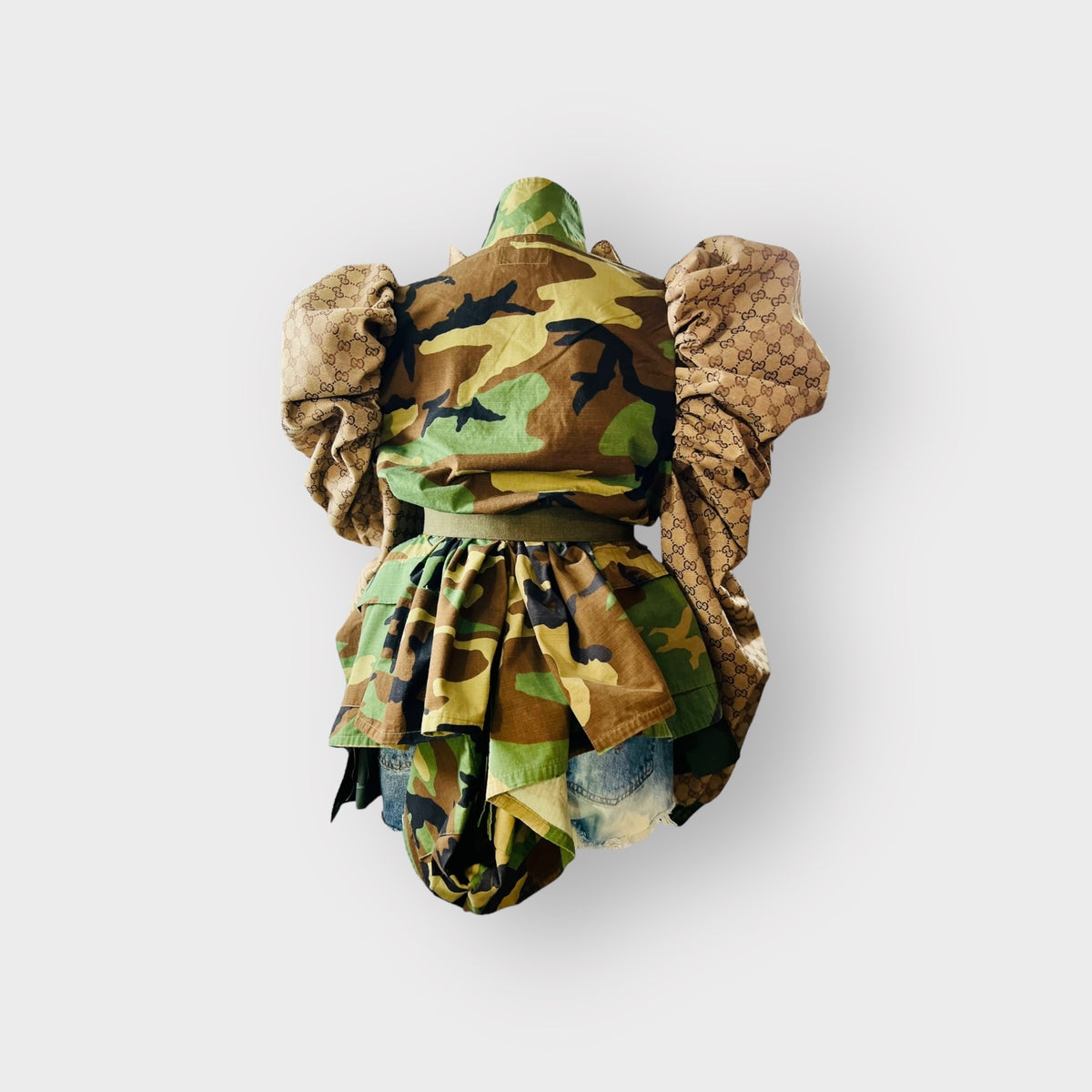 Military Couture Ruffle Tail Jacket
